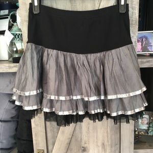 Black and Gray Tutu Skirt